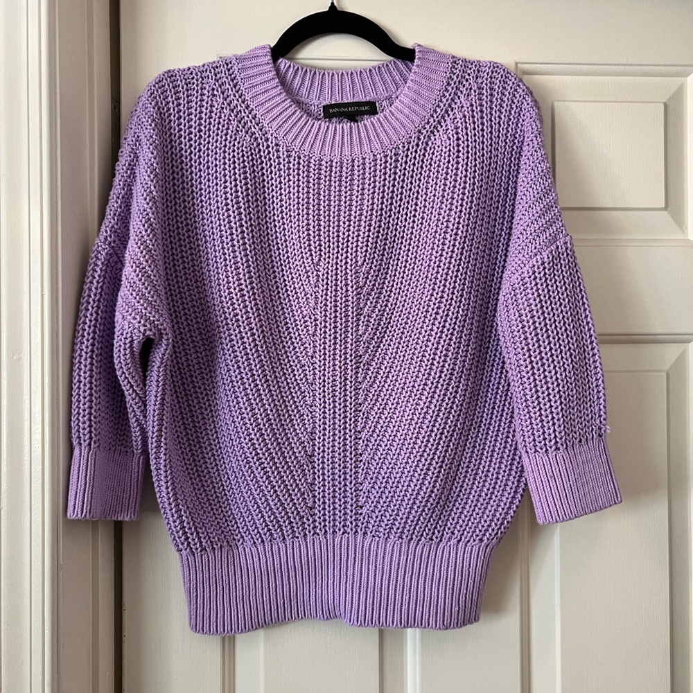 Banana Republic Small Lavender Knit Sweater